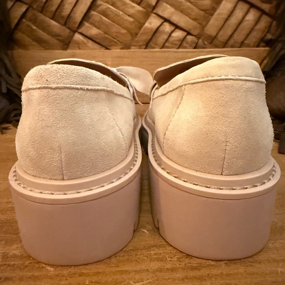 Nordstrom Trinity Lug Sole Leather Loafer in Pink Peach Size 5 NEW NEVER WORN - Picture 7 of 10